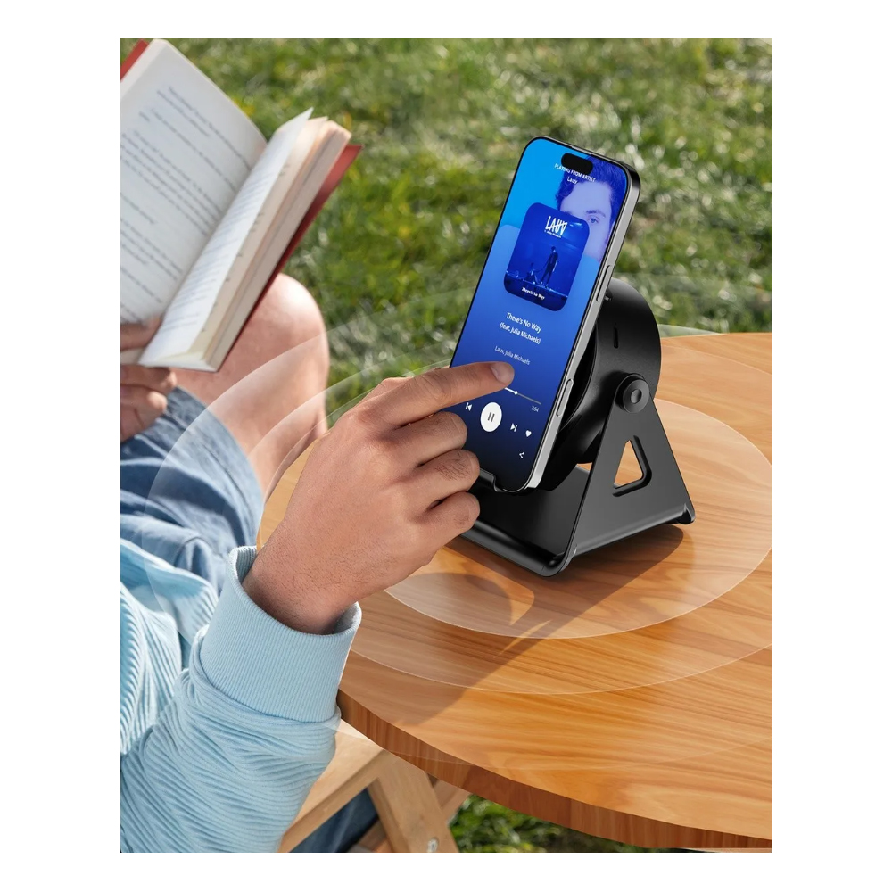 SOPORTE DE CELULAR CON INDUCCIÓN DE AUDIO POTENCIA SONIDO BLUETOOTH 5.3 - 3