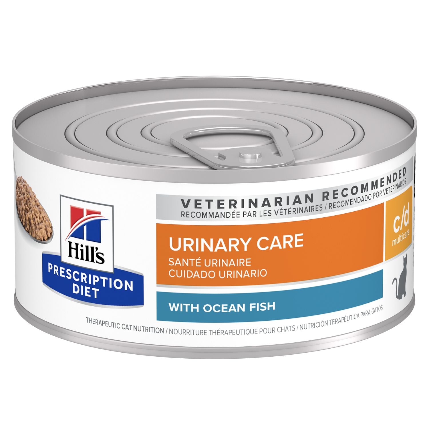 HILLS PD FELINE C/D MULTICARE OCEAN FISH 5.5 OZ (156G) - 1