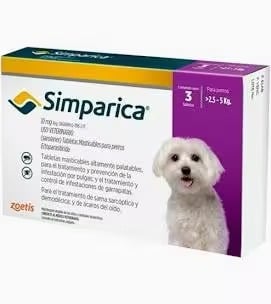 SIMPÁRICA (2.5 A 5.5 KG) X 3 TAB - 1