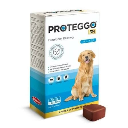 PROTEGGO 3M 1000 MG - 20 A 40 KG - 1 TAB X 3 MESES - 1