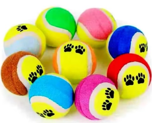 PELOTAS TIPO TENIS PARA PERRO – PACK DE 2 (JUGUETE 6 CM) - 1