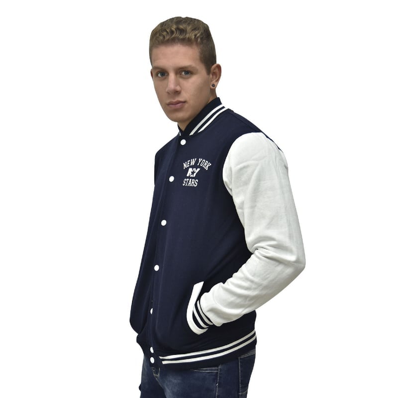 CASACA FRANELA HOMBRE NEW YORK STARS UNIVERSITARIO BASEBALL - 1