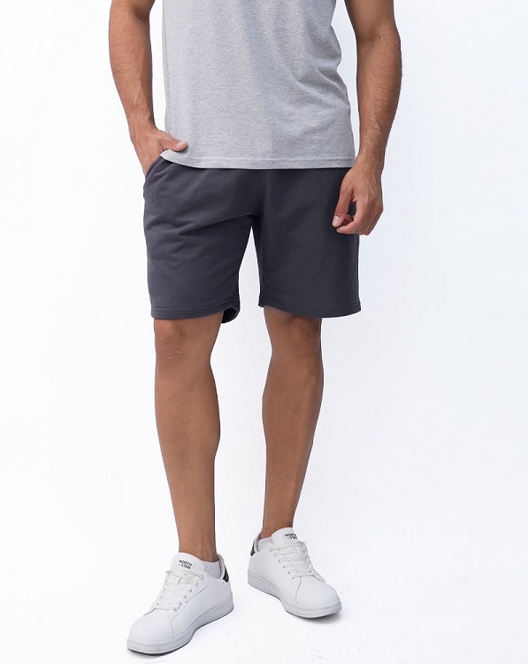 SHORTH FRESH TERRY-GRIS - 2