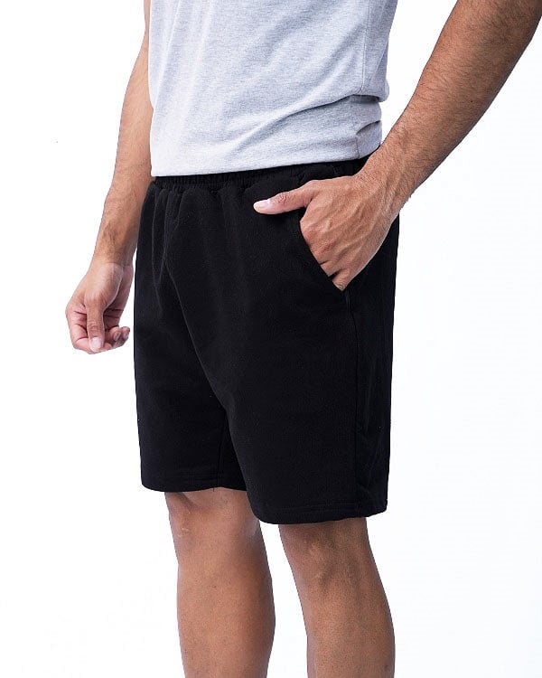 SHORT FRESH TERRY NEGRO - 1