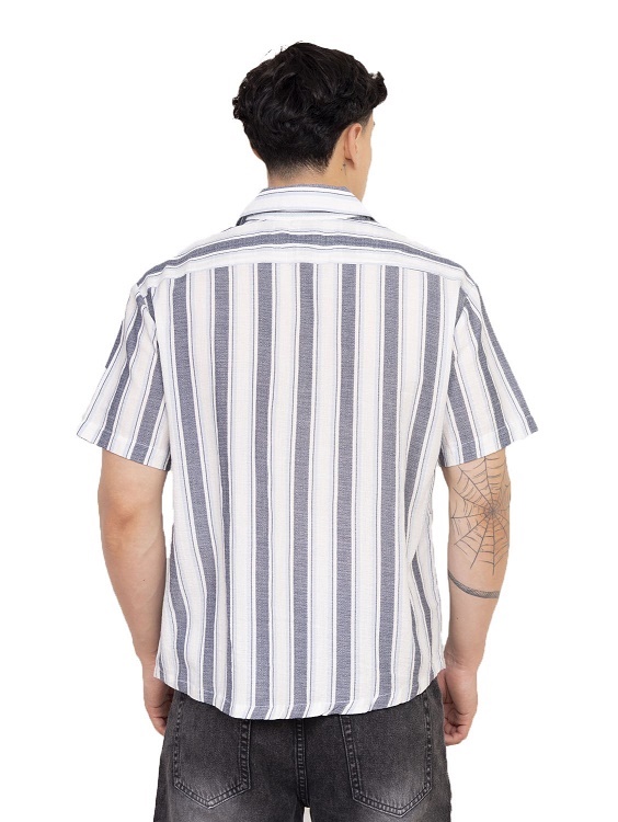 CAMISAS NEW STARS DE LINO -AZUL - 3