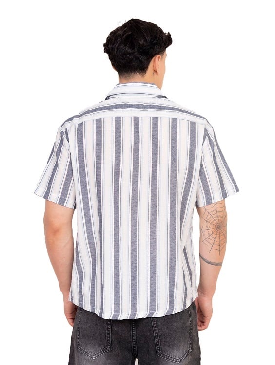 CAMISAS NEW STARS DE LINO -AZUL - 3
