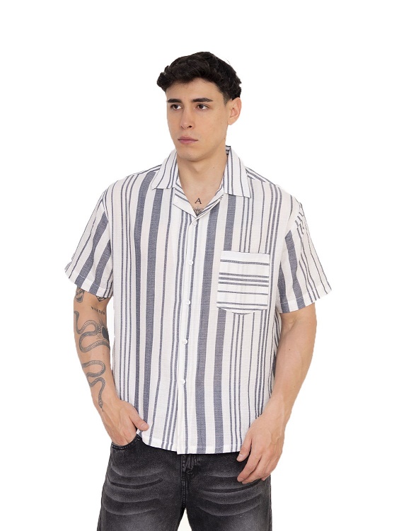 CAMISA DE LINO GRIS - 1