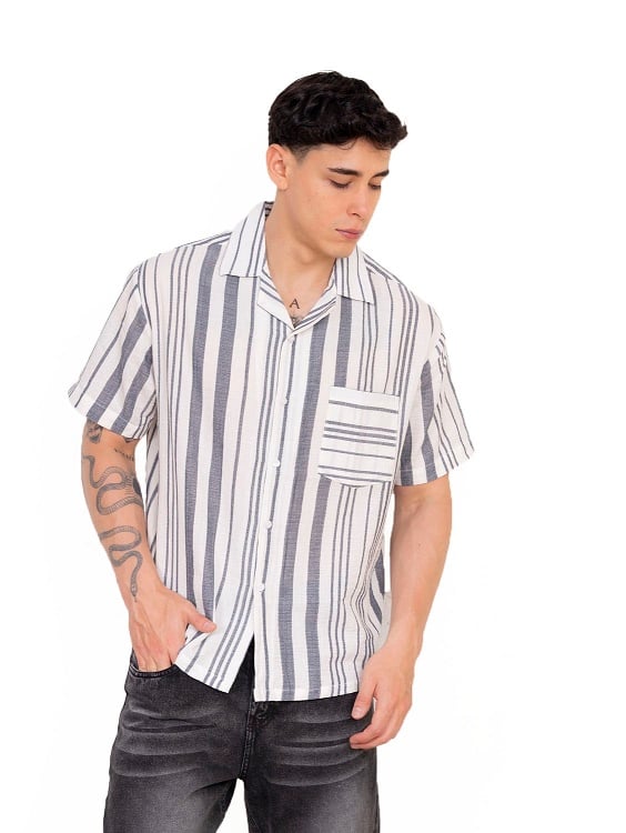 CAMISA DE LINO GRIS - 2