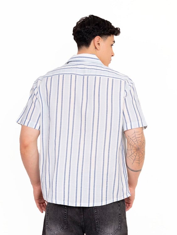 CAMISA LINO CELESTE - 3