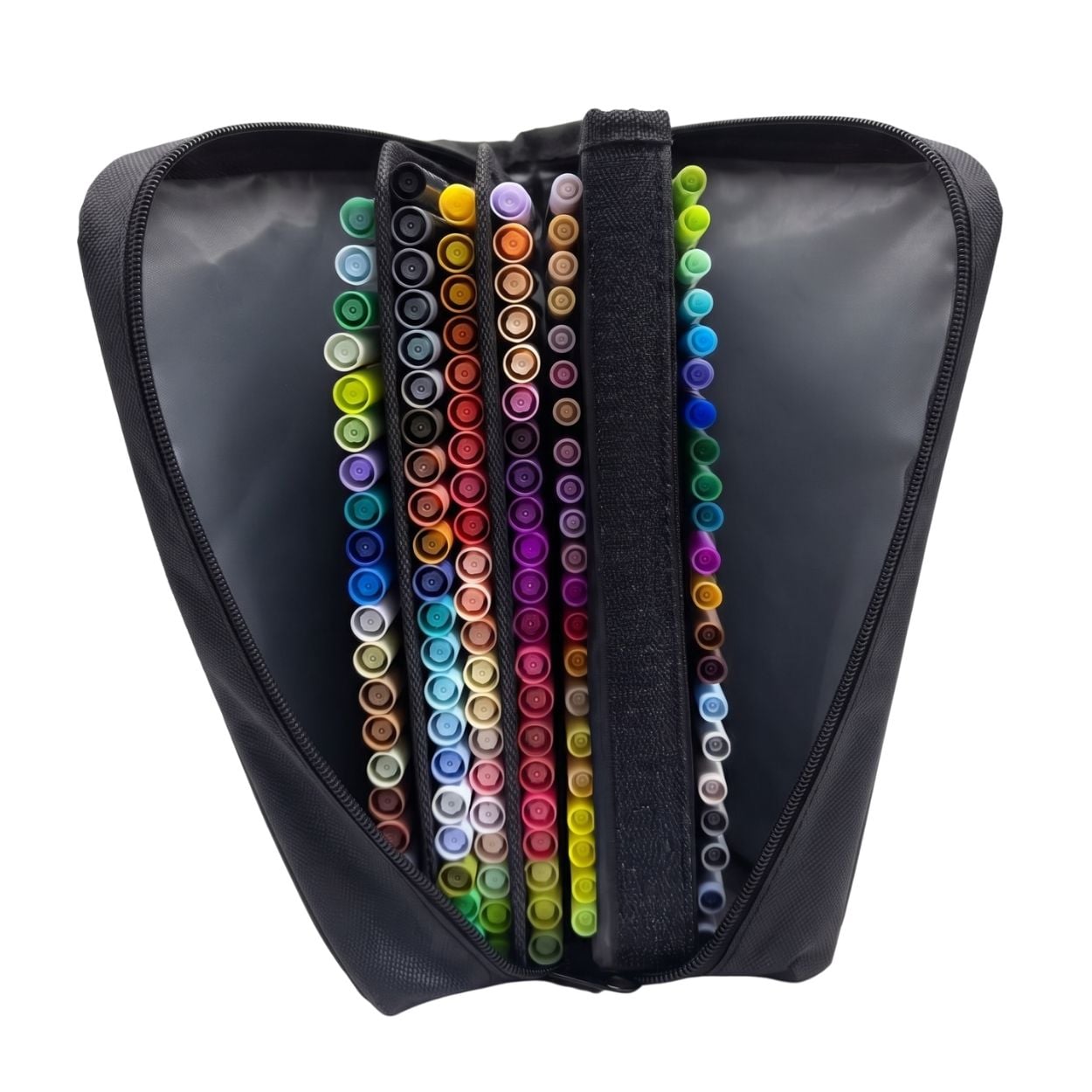 Plumones 168 colores doble punta a base de alcohol con estuche - 5