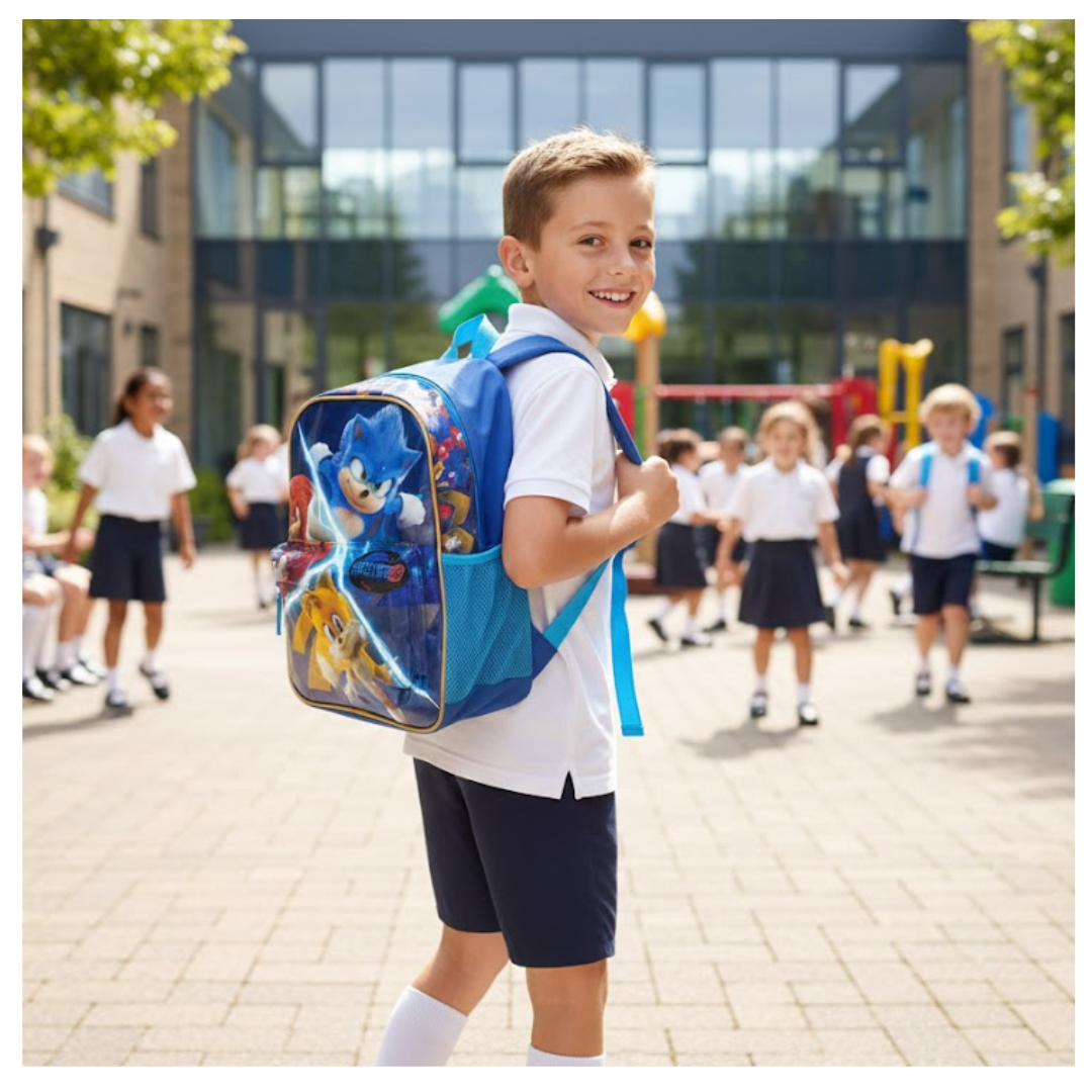 MOCHILA SONIC 3 EN 1 PARA NIÑOS MULTIPACK ESCOLAR - 8