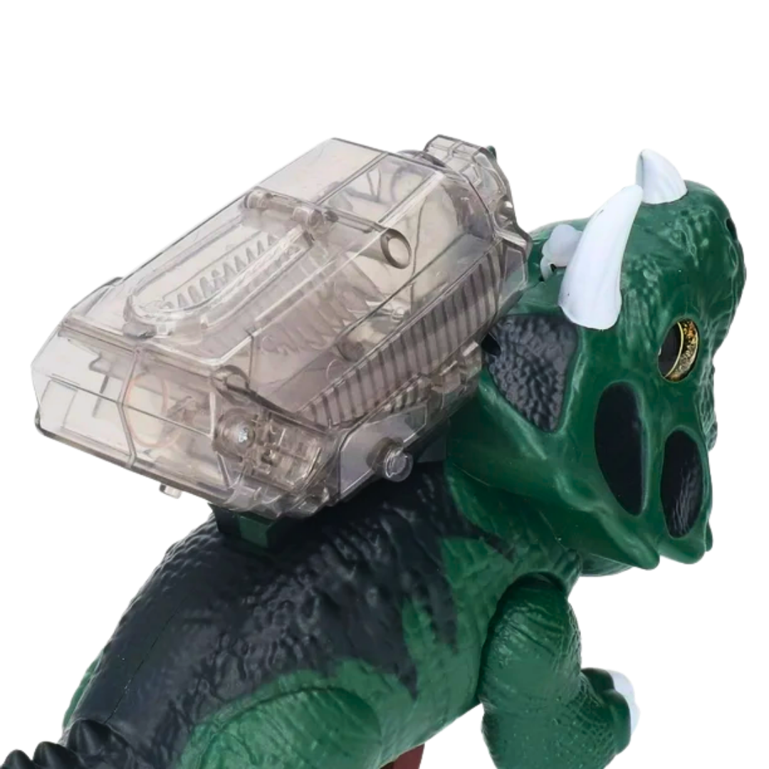 ¡DINOSAURIO VERDE LANZADOR DE HIDROGEL CON LUZ Y DIVERSIÓN ASEGURADA! JUGUETE PARA NIÑOS  / DARDOS, ACCESORIOS Y MÁS - 4