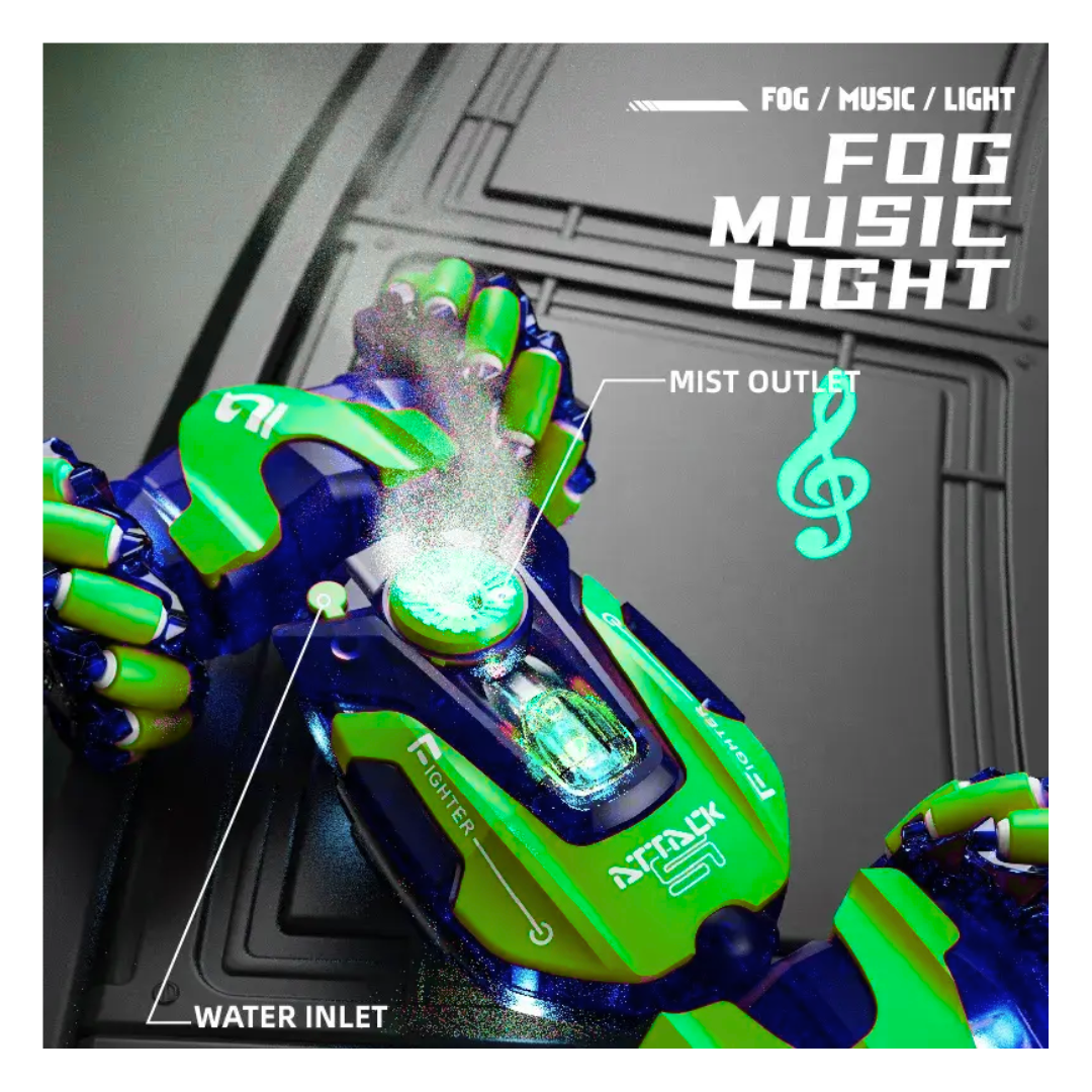 CARRO STUNT 360° CON PULSERA INTELIGENTE, LUCES Y NIEBLA - 5