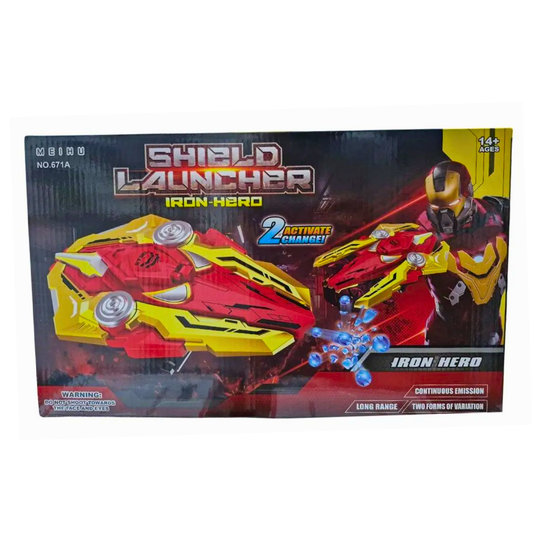 ESCUDO IRON MAN CON LANZADOR BALINES HIDROGEL - 3