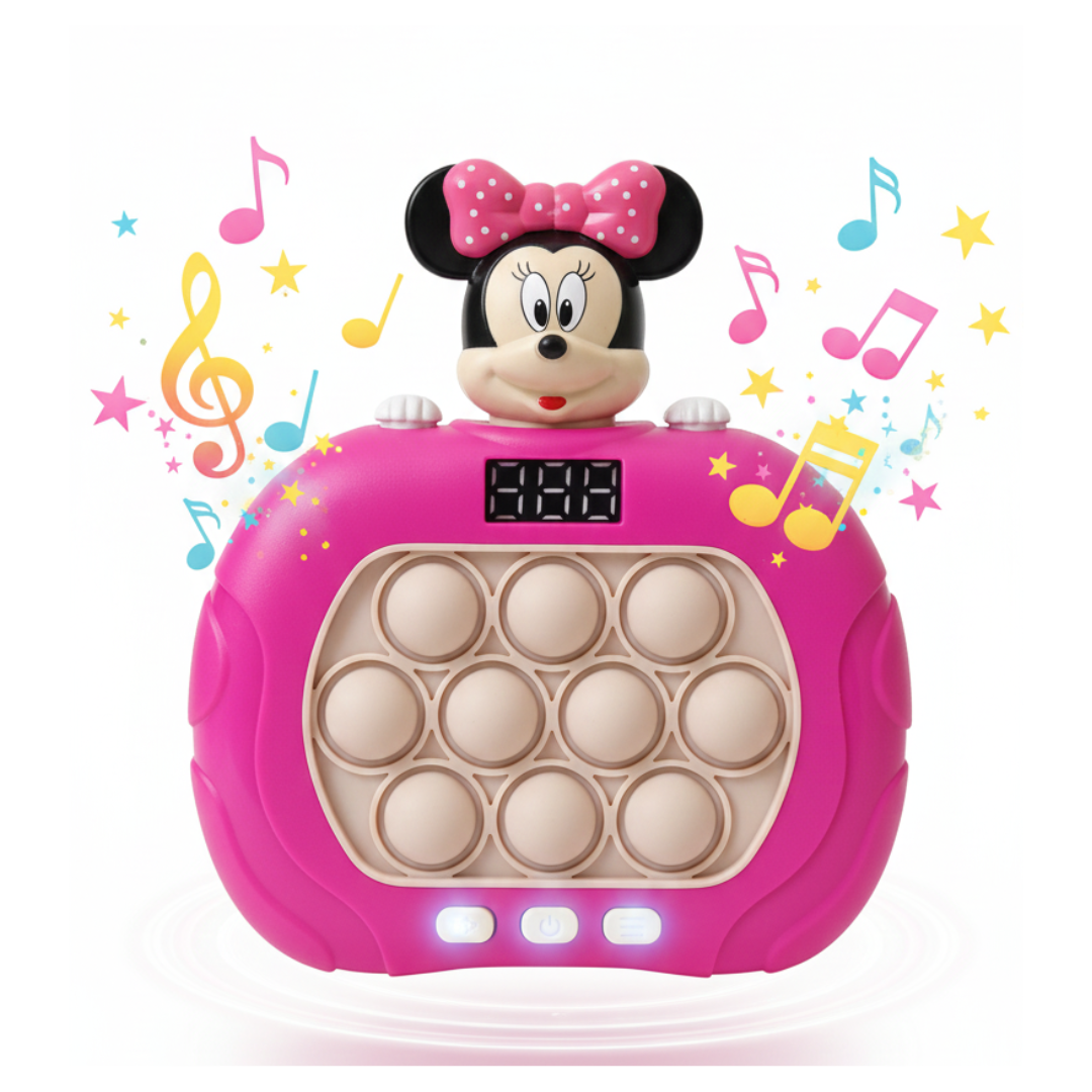 JUGUETE MINNIE MOUSE POP IT MUSICAL CON PANTALLA + DIVERSIÓN EN NIVELES +900 NIVELES - 1