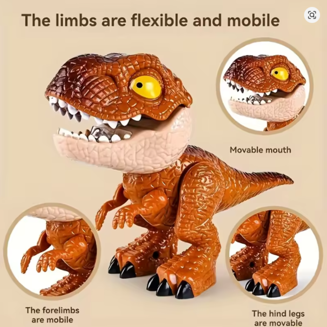 DINOSAURIO ESCOLAR MULTIFUNCIONAL 5 EN 1: ¡DESCUBRE SU MÁGICA SORPRESA! +BORRADOR + TAJADOR + GRAPADORA + LÁPIZ + REGLA - 2