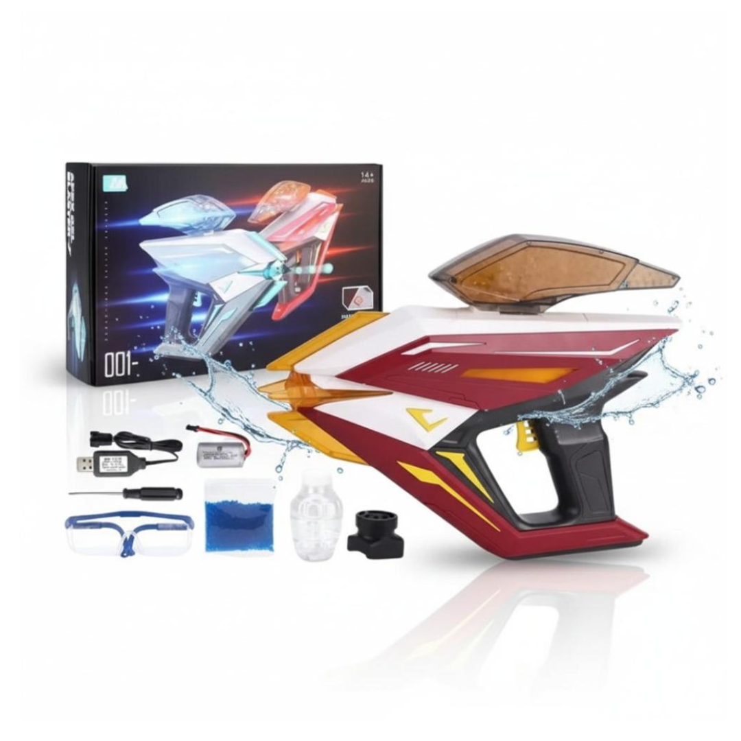 PISTOLA LANZADOR HIDROGEL ESTILO FUTURISTA 5000 + BATERIA + CARGADOR +BALINES - 1