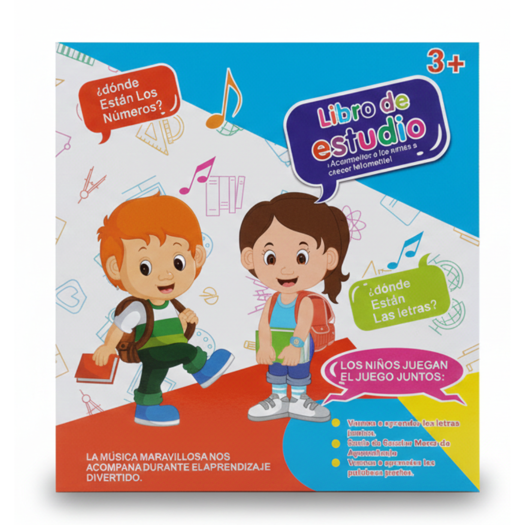 JUEGO MESA LIBRO DIDÁCTICO BILINGÜE NIÑOS SONIDO ESTIMULACIÓN - 6
