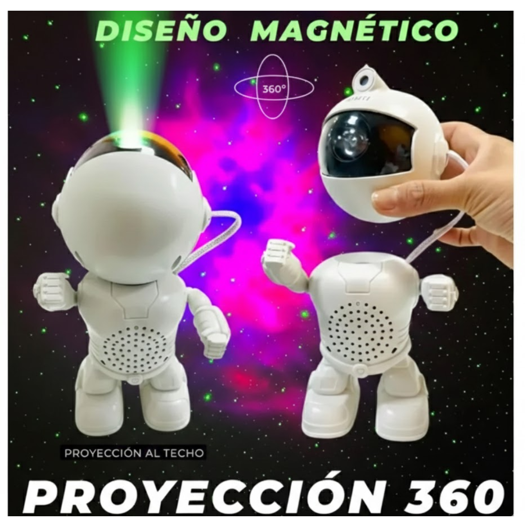 PROYECTOR DE GALAXIA ASTRONAUTA CON LUCES RGB Y BLUETOOTH - 5