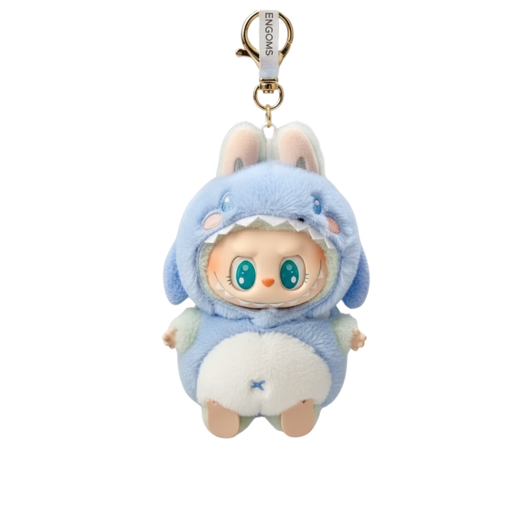 LABUBU MUSICAL + ROPA TIBURON MINI PELUCHE LLAVERO DISEÑO SORPRESA PARA NIÑOS Y ADULTOS / CUTE KAWAII AESTHETIC - 1