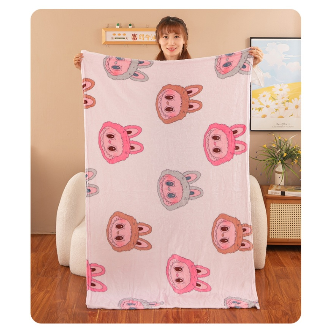 INCREÍBLE PELUCHE LABUBU VERDE 4 EN 1 / ALMOHADA MANTA PELUCHE Y BOLSILLOS / COMODIDAD Y SUEÑO EN UN SOLO PELUCHE - 2
