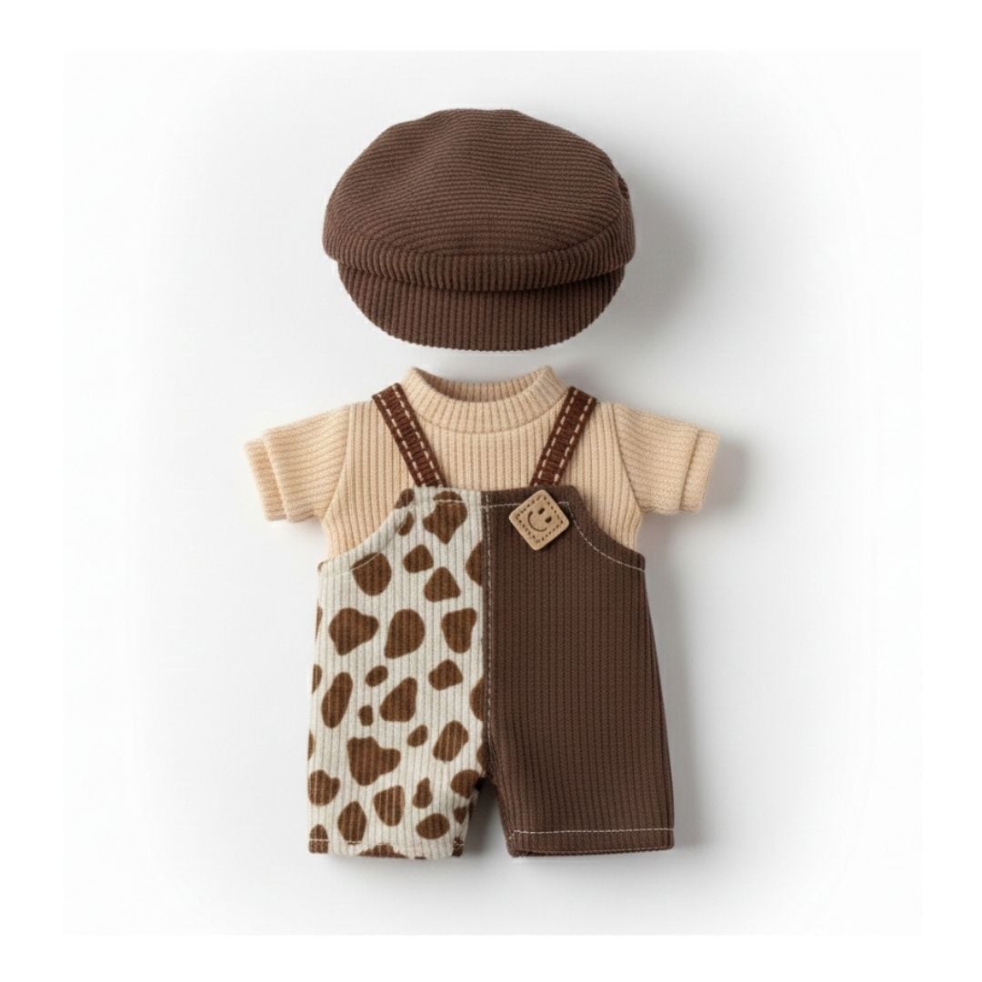 ROPA PARA LABUBU CONJUNTO MARRON - 2