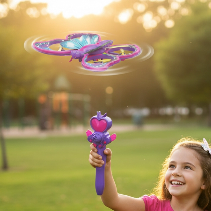 AVIÓN AEROJET MARIPOSA CON CONTROL DE VARITA PARA NIÑAS - 3