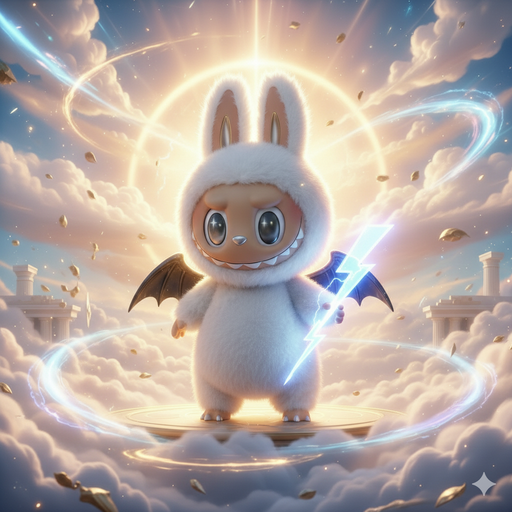 PELUCHE GRANDE DUPE LABUBU ZIMOMO ANGEL - 1