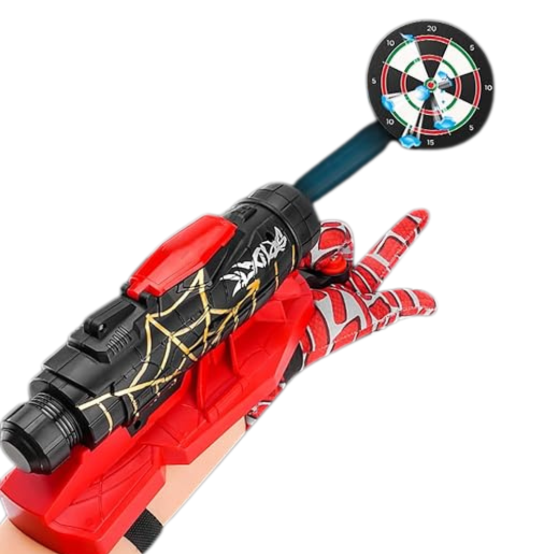 BRAZO SPIDER MAN LANZADOR DE BOLITAS HIDROGEL + GUANTE Y MÁSCARA + ACCESORIOS - 2