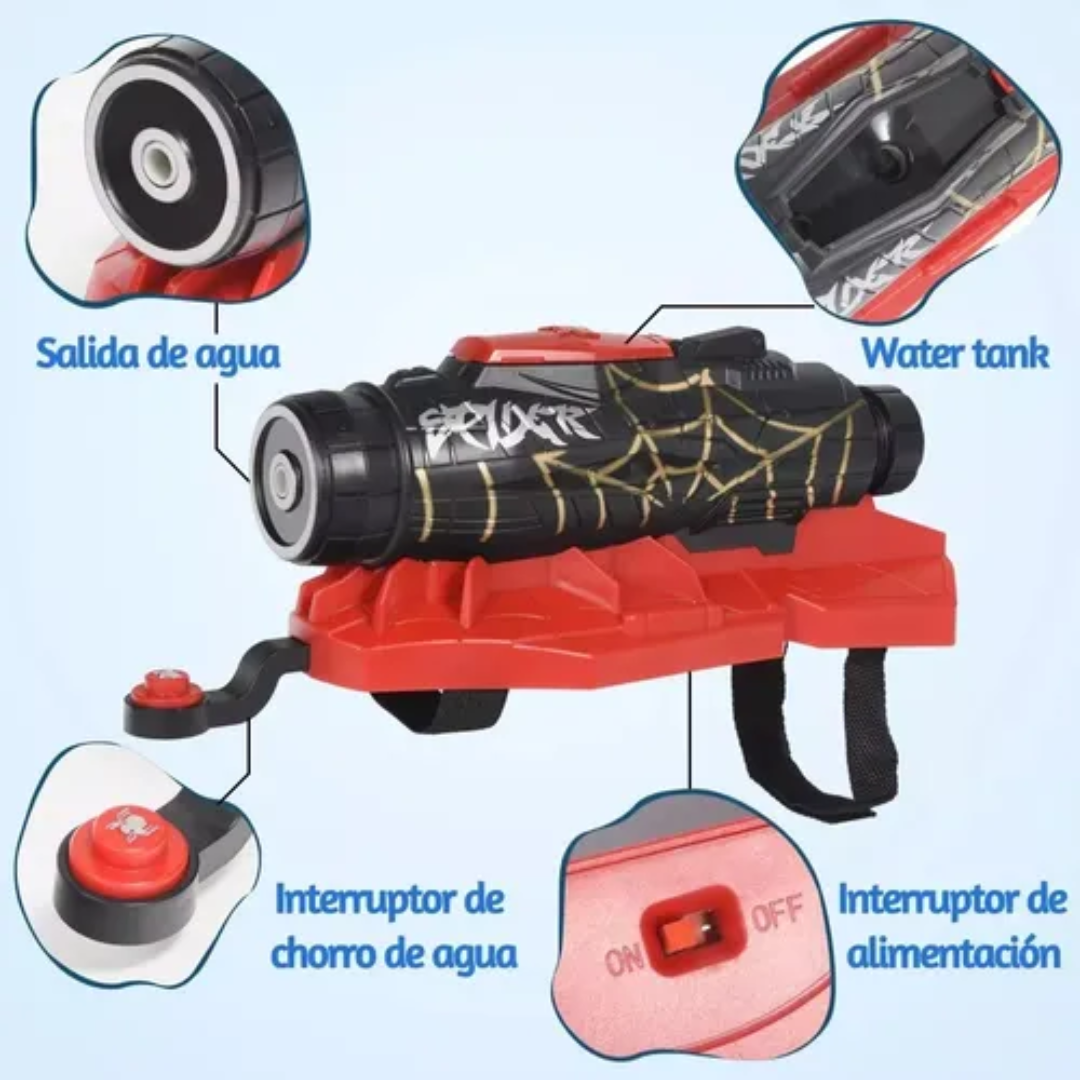 BRAZO SPIDER MAN LANZADOR DE BOLITAS HIDROGEL + GUANTE Y MÁSCARA + ACCESORIOS - 5