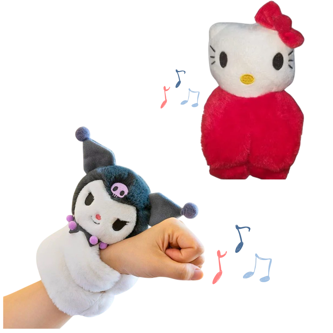 PACK BRAZALETES MUSICALES - KUROMI Y KITTY - DISEÑO SLAP - 1