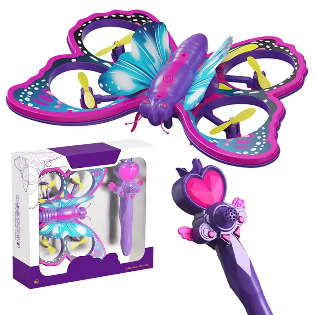 DRON MARIPOSA CONTROL ENCANTADOR - IDEAL PARA LA PRINCESA DE LA CASA - 1