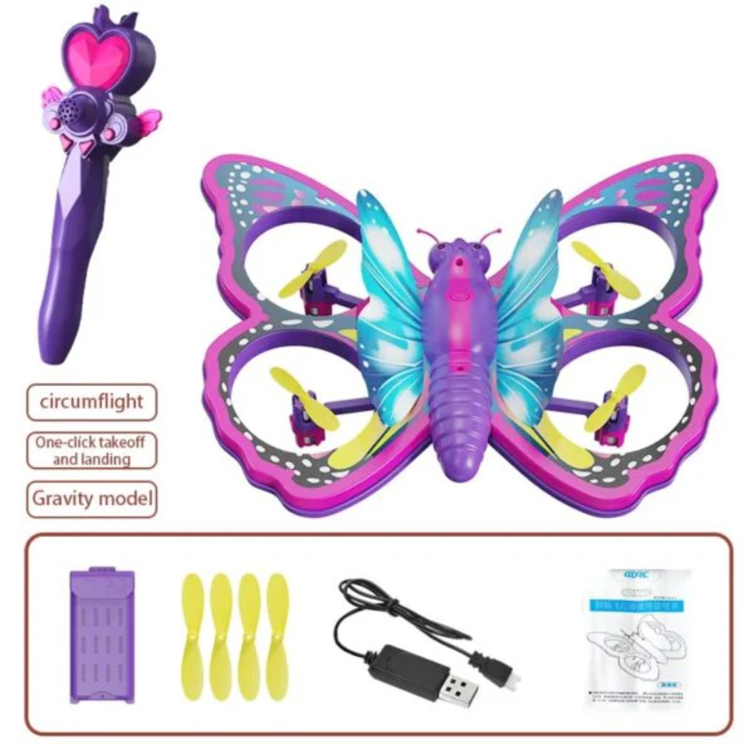 DRON MARIPOSA CONTROL ENCANTADOR - IDEAL PARA LA PRINCESA DE LA CASA - 2