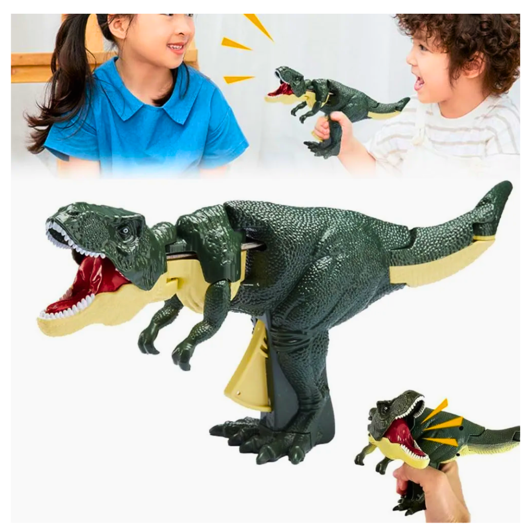 DINO ZAZA ROAR ROAR JUGUETE VIRAL TIKTOK PARA NIÑOS Y ADULTOS LUCES SONIDO REALISTA - 1