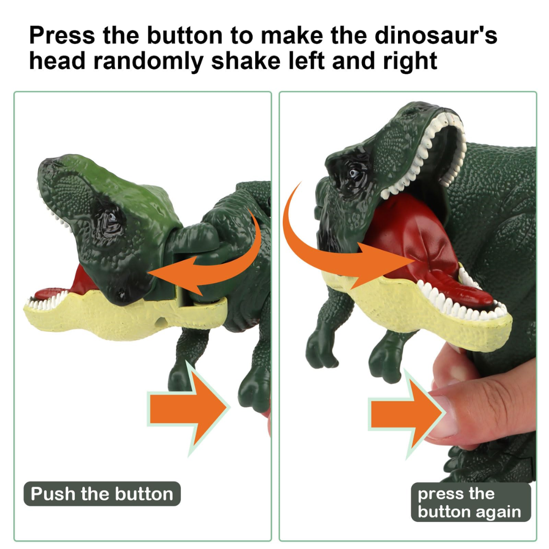 DINO ZAZA ROAR ROAR JUGUETE VIRAL TIKTOK PARA NIÑOS Y ADULTOS LUCES SONIDO REALISTA - 3