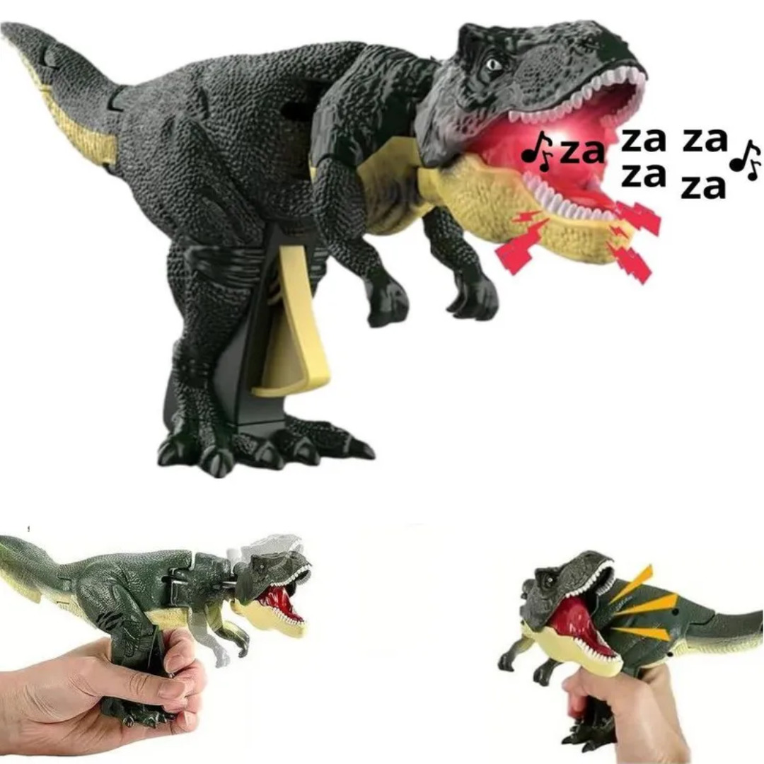 DINO ZAZA ROAR ROAR JUGUETE VIRAL TIKTOK PARA NIÑOS Y ADULTOS LUCES SONIDO REALISTA - 8