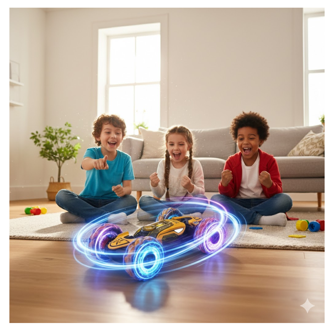 CARRO A CONTROL REMOTO JUGUETE PARA NIÑOS STUNT WOLVERINE | LUCES GIRO DE 360° Y ACROBÁTICOS - 2
