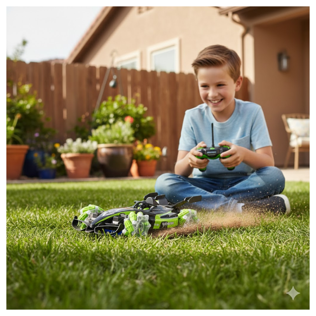 CARRO A CONTROL REMOTO RACING CAR SPRAY PARA NIÑOS / CONTROL SENSOR DE MANO / EFECTO HUMO ACROBACIAS Y LUCES - 3