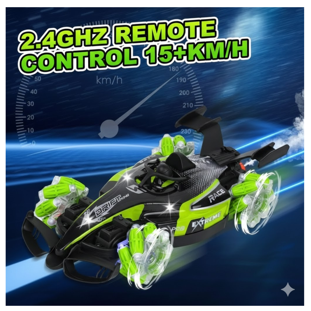 CARRO A CONTROL REMOTO RACING CAR SPRAY PARA NIÑOS / CONTROL SENSOR DE MANO / EFECTO HUMO ACROBACIAS Y LUCES - 6