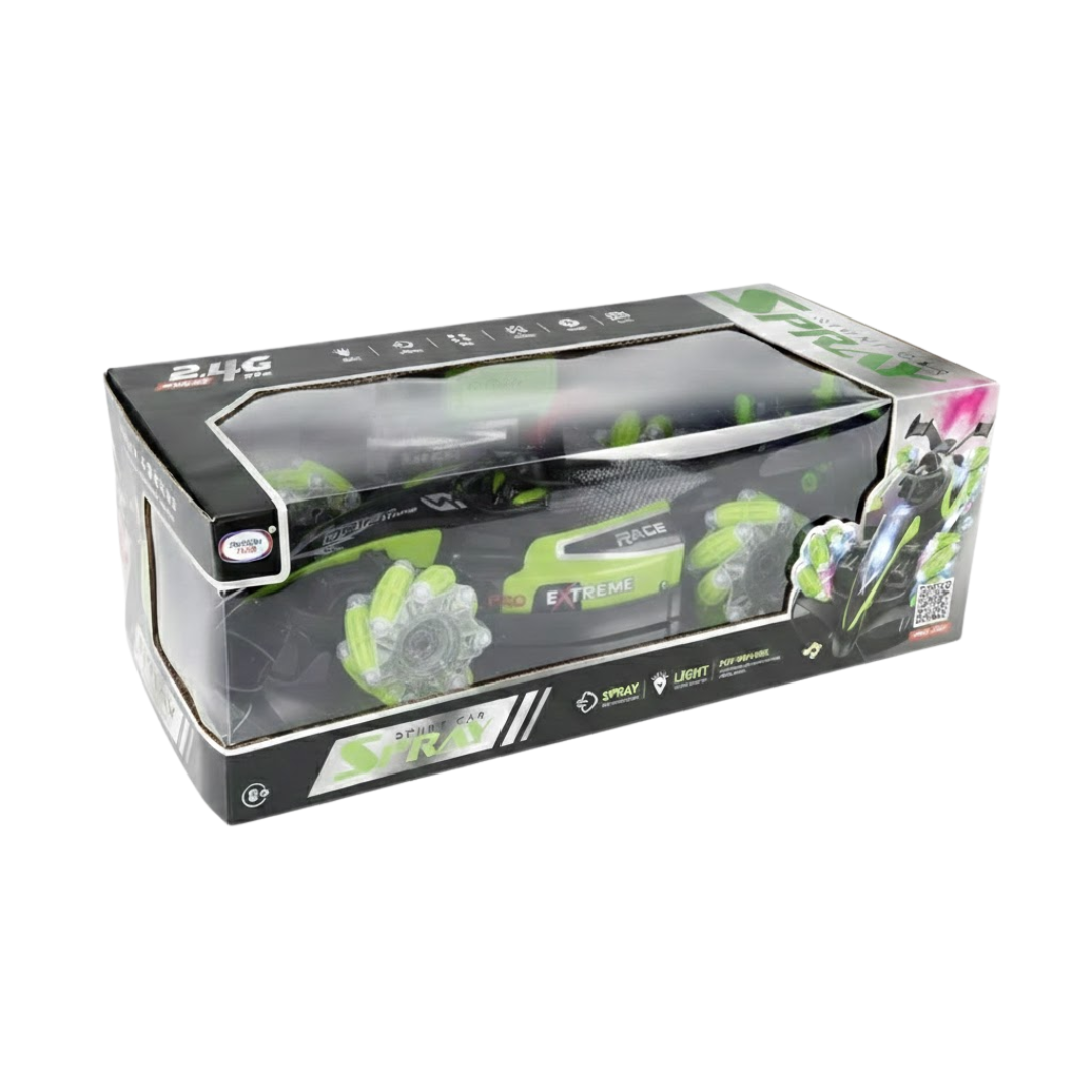 CARRO A CONTROL REMOTO RACING CAR SPRAY PARA NIÑOS / CONTROL SENSOR DE MANO / EFECTO HUMO ACROBACIAS Y LUCES - 8