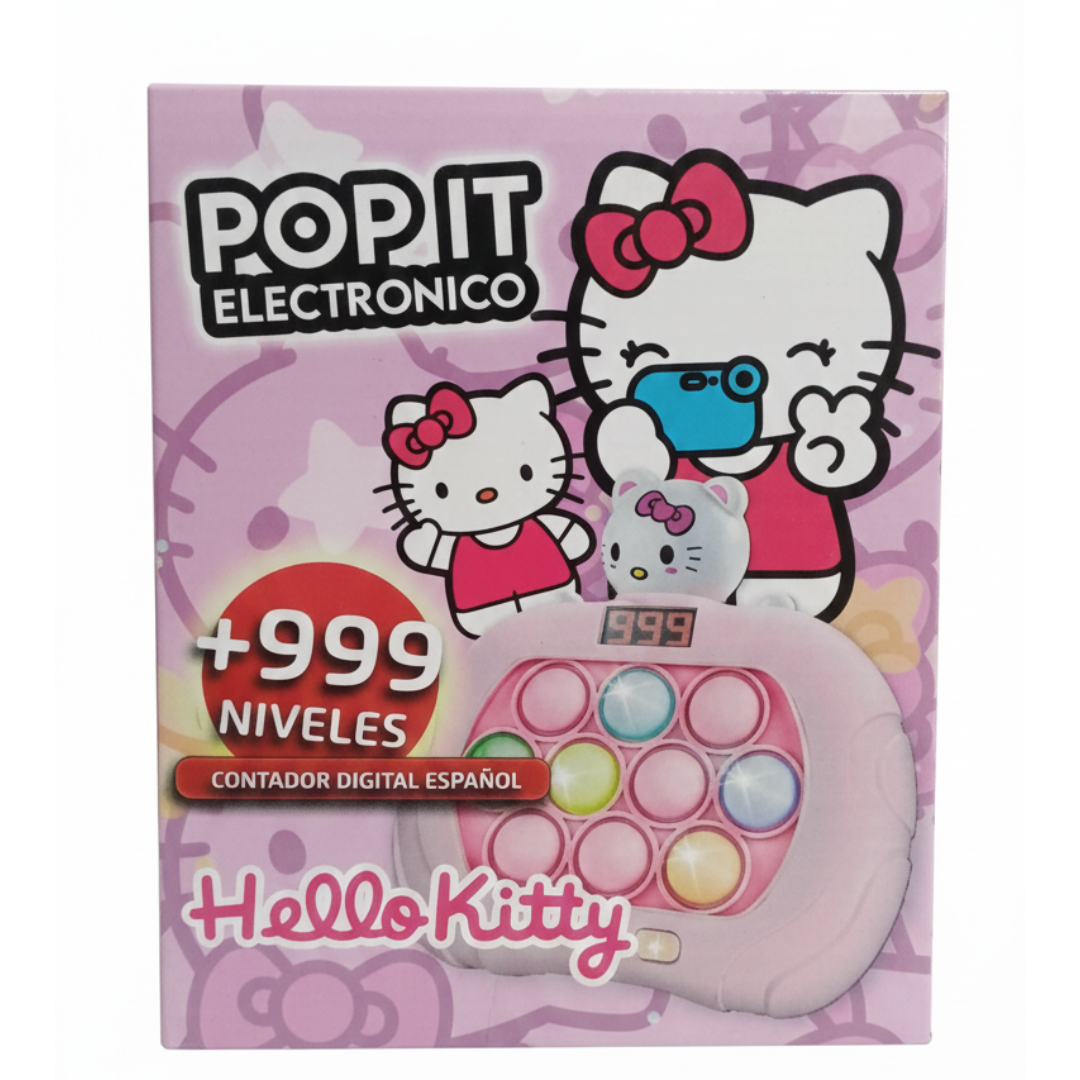 POP IT SQUISHIES ELECTRONICO CON PANTALLA HELLO KITTY CON SONIDO Y LUCES - 4