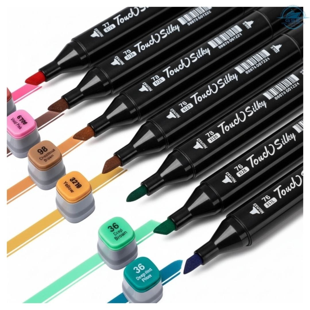 PLUMONES CAPIBARA 24 PIEZAS CON ESTUCHE DISEÑO KAWAII - 2