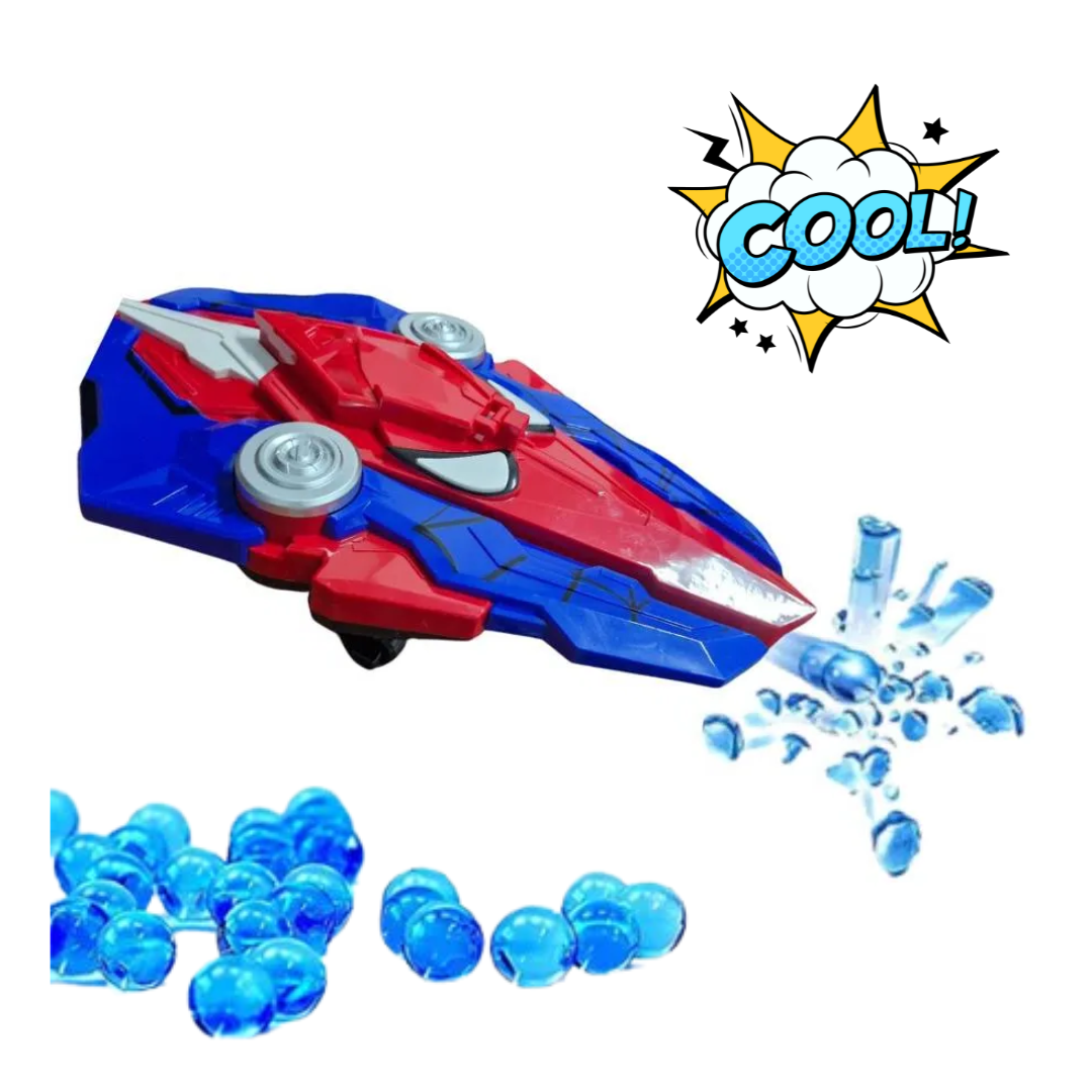ESCUDO LANZADOR DE HIDROGEL SPIDERMAN 3.4V PARA NIÑOS, JUEGO AL AIRE LIBRE - 1