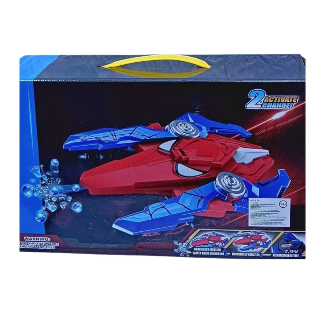ESCUDO LANZADOR DE HIDROGEL SPIDERMAN 3.4V PARA NIÑOS, JUEGO AL AIRE LIBRE - 3