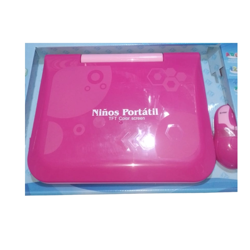 MINI LAPTOP Y MOUSE PARA NIÑAS MUSICAL CABLE USB DIDACTICO - 6
