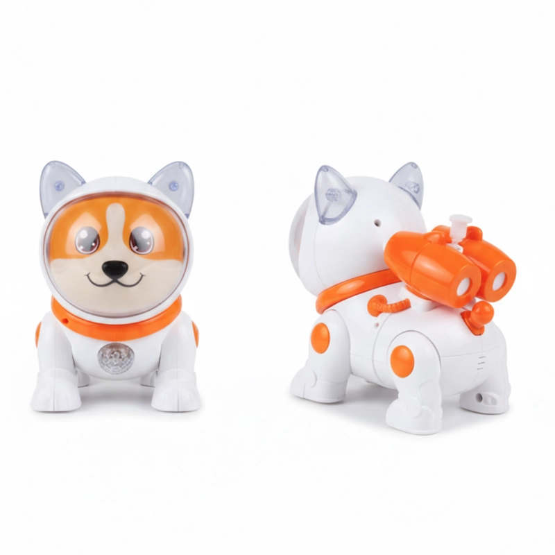 MASCOTA ROBOT INTERACTIVO PERRO ASTRONAUTA ESPACIAL - MUSICAL LUCES CAMINA Y BOTA HUMO - 3