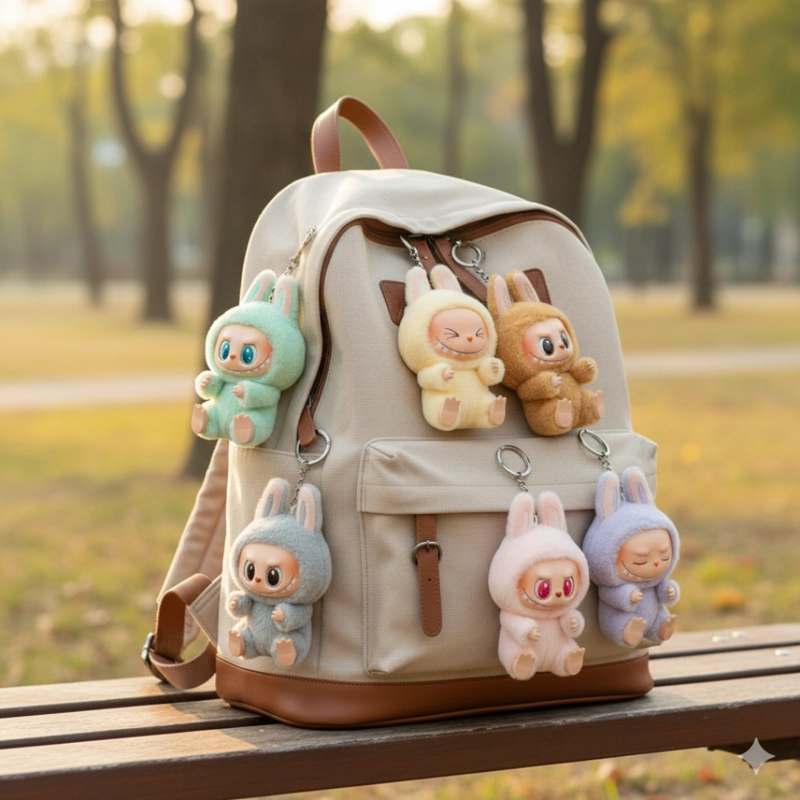 PACK X6 LABUBU DUPE THE MONSTERS SORPRESA VIRAL ESTILO DUPE - CAJA PERSONALIZADA, BOLSA - 3
