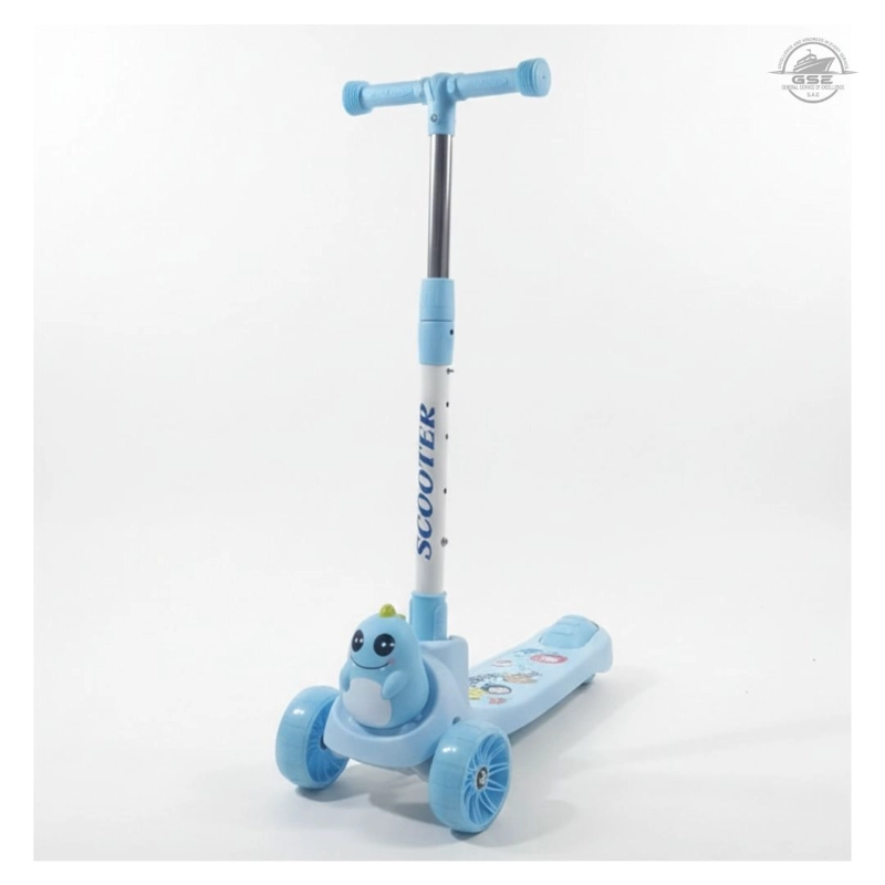 SCOOTER CELESTE INFANTIL PREMIUM 3 RUEDAS AJUSTABLE ESTABLE Y ANTIDESLIZANTE - 1