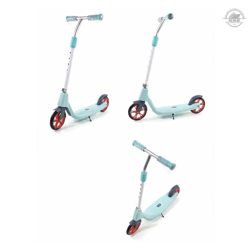 SCOOTER CELESTE INFANTIL GRANDE PARA NIÑOS DE 8–12 AÑOS RESISTENTE Y AJUSTABLE - 2