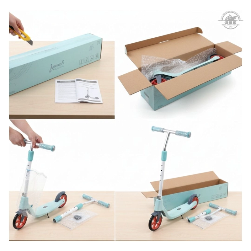SCOOTER CELESTE INFANTIL GRANDE PARA NIÑOS DE 8–12 AÑOS RESISTENTE Y AJUSTABLE - 4